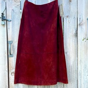 Vintage Jones New York Leather Skirt